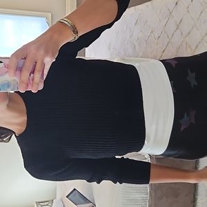 WOMEN'S BLACK ZARA CROPPED RIBBED PULLOVER SWEATER SZ S $40